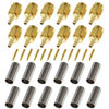 Picture of BeElion(TM) 12-Pack SMA Male Crimp Straight Connector, Coax Adapter for RG188 RG178 RG316 RG174A-U/LMR100A/RFC100A Cables