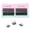 Picture of VAVALASH Individual Cluster Lashes 48 PCS DIY Eyelash Extension Light and Soft Faux Mink Slik Lash Clusters Easy Full Lash Extensions DIY at Home (V06,C Curl-10mm)