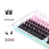 Picture of VAVALASH Individual Cluster Lashes 48 PCS DIY Eyelash Extension Light and Soft Faux Mink Slik Lash Clusters Easy Full Lash Extensions DIY at Home (V06,C Curl-10mm)