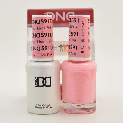 Picture of DND Gel and Matching Polish #591 Linen Pink