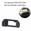 Picture of EP-10 Eyepiece Eyecup Viewfinder Eye Cup Replacement for Olympus OM-D E-M10/E-M5 Mark I Silver/Black Mirrorless Digital Cameras (2-Pack), ULBTER Viewfinder Eye Cup Cover EM5 EM10