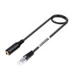 Picture of VoiceJoy Standard 3.5mm Jack Smartphone Headset Adapter Cable Converter to RJ9 Plug for Cisco Unified Office Telephone 7970 7940 7941 7942 7971 etc