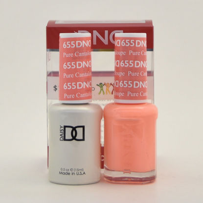 Picture of DND Daisy Soak Off Gel Polish + Matching Nail Polish Duo 655 Pure Cataloupe