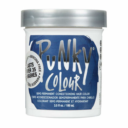 Picture of Punky Midnight Blue Semi Permanent Conditioning Hair Color, 3.5oz