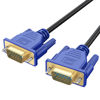 Picture of UVOOI VGA to VGA Cable 10FT, VGA Cord for Computer Monitor Gold-Plated SVGA Cable 1080P HD15 Male to Male