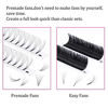 Picture of Lash Extension 3D 4D 5D 6D Premade Fans Eyelash Extensions Short Stem Premade Lash Extensions Fans Volume Lash Extensions by FADLASH (5D-0.07-D, 17mm)