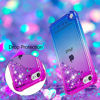 Picture of CAIYUNL iPod Touch 7 Case,iPod Touch 6 Case,iPod Touch 5 Case,Glitter Bling Liquid Sparkle Quicksand Floating Clear TPU Cute Girls Women Kids Case for iPod Touch 7th/6th /5th Generation-Purple/Blue