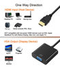 Picture of DTech HDMI to VGA Adapter Cable for Computer Monitor PC TV 1080P HD Video (Male HDMI Input to VGA Output Female Connector)