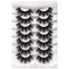 Picture of Veleasha Eyelashes Full&Volume Faux Mink Lashes 6D Fluffy Lashes Reusable Handmade False Eyelashes 7 Pairs Eye Lashes (610)