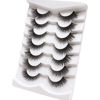 Picture of Veleasha Fox Eye Lashes False Eyelashes Natural Look Wispy Lashes Fluffy Handmade Fake Eyelashes Faux Mink Lashes 7 Pairs Pack (028)