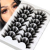 Picture of Veleasha False Eyelashes Wispy Faux Mink Lashes Fluffy Handmade Fake Eyelashes Natural Look 7 Pairs Pack Luxury Cat Eye Lashes (800)