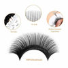 Picture of Volume Lash Extensions 0.03 D Curl 17mm Eyelash Extensions Easy Fan Volume Lashes Extension Rapid Blooming Lashes Self Fanning 2D-10D-20D Easy Fanning Lash Extensions(0.03 D 17mm)