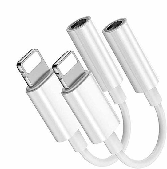 GetUSCart LLARIMIN 2Pack for iPhone Headphone Adapter to 3.5 mm