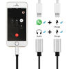 Picture of Nikipa 2 in 1 Dual Lightning Headphone Jack Audio + Charge Adapter Splitter for iPhone 7/8 / X / 7 Plus / 8 Plus(Support Music Control and Calling Function)