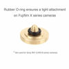 Picture of Foto&Tech Soft Shutter Release Button Compatible with Fuji X-T20 X-T10 X-T3 X-T2 X-PRO2 X-PRO1 X100F X100T X100S X30 X-E2S Sony RX1RII RX10 IV III II Lecia M10 M9 Nikon Df F3 (2 Pieces, RD+GD)