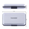 Picture of YOUKaDa Metal Memory Card Case SD Card Holder Water-Resistant Pocket-Sized SD Holder for 8 SD Cards & 8 Micro SD Cards (Silver)