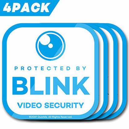 Picture of Waterproof Window Decals for Blink XT Camera Home Security System-4pack (Blue)