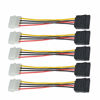 Picture of DaFuRui 5-Pack 4 Pin Molex to 15 Pin SATA Power Cable Adapter for IDE 8 Inches