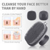 Picture of Silicone Face Scrubber for Men Facial Cleansing Brush Silicone Face Wash Brush Manual Waterproof Cleansing Skin Care Face Brushes for Cleansing and Exfoliating (Gray)