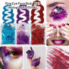 Picture of 12Sheets Face Jewels Euphoria Makeup Clothes Outfit+24g Face Body Fine Glitter, Face Rhinestones Stickers Festival Rave Accessories Costume For Women-Nail Eye Gems Jewels Rhinestones Stick On Earrings