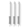 Picture of 3 Pack Grey iPencil Grips Case Cover Ergonomic Silicone Sleeve Holder Compatible with Apple Pencil 2nd Generation, iPad Pro 11 12.9 inch 2018