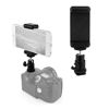 Picture of 360° Ball Head Hot Shoe Adapter Mount + Cell Phone Holder Clip for DSLR Camera