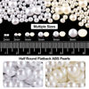 Picture of Flat Back Rhinestone+Half Round Pearl Kits Colorful Rhinestones+White+Beige Pearls With Picker Pencil And Tweezer For Home DIY And Professional Use