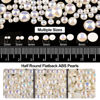 Picture of Flat Back Rhinestone+Half Round Pearl Kits Colorful Rhinestones+Beige AB Pearls With Picker Pencil And Tweezer For Home DIY And Professional Use