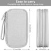 Picture of BLOCE Travel Cord Organizer, Electronic Organizer, Travel Cable Organizer, Portable Waterproof Double Layers Tech Organizer for Cable, Cord, Charger, Phone, Earphone (Gray)