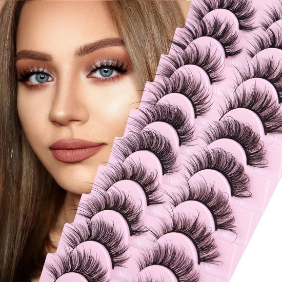 GetUSCart- Fluffy Lashes Natural Wispy Eyelashes Full Volume Mink