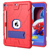 Picture of Sibeitu iPad 9th Generation Case with Stand & Pencil Holder, Kids Protective iPad 10.2 Inch Cover 7th 8th 9th Gen 2019 2020 2021, Blue & Red Spider Web Cool Design for Boys Girls Anime Lovers.