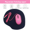 Picture of Pink Mini Mouse Computer Mouse Ergonomic Mouse with 1.5M Cable USB Mouse for Laptop PC Desktop mice Compatible with Windows Linux Mac fit for Office Business Home Kids and Lady by SOONGO