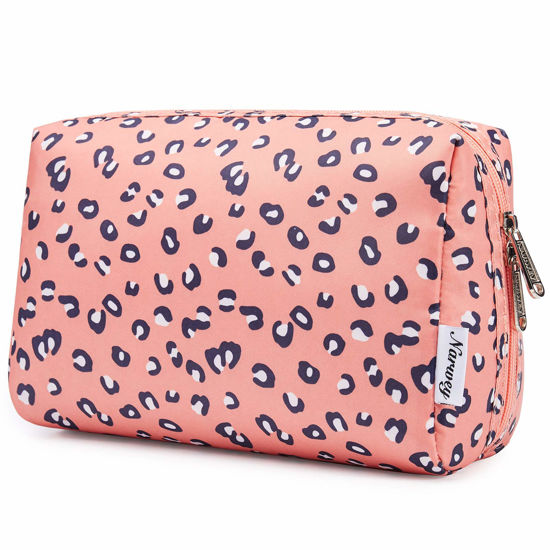 Picture of Large Makeup Bag Zipper Pouch Travel Cosmetic Organizer for Women (Large, Leopard)