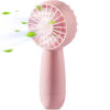 Picture of RJVW Handheld Fan Mini Portable Fan: Personal Hand Held Fan, USB Rechargeable Small Portable Fan, 3 Speeds Battery Operated Pocket Mini Fan, Powerful Makeup Eyelash Fan for Travel Beach Outdoor