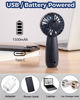 Picture of RJVW Handheld Fan Mini Portable Fan: Personal Hand Held Fan, USB Rechargeable Small Portable Fan, 3 Speeds Battery Operated Pocket Mini Fan, Powerful Makeup Eyelash Fan for Travel Beach Outdoor