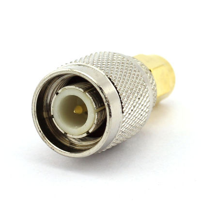 Picture of DGZZI 2-Pack TNC Male to SMA Male RF Coaxial Adapter TNC to SMA Coax Jack Connector