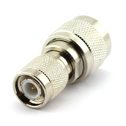 Picture of DGZZI 2-Pack TNC Male to N Male RF Coaxial Adapter TNC to N Coax Jack Connector