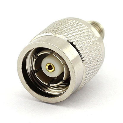 Picture of DGZZI 2-Pack RP TNC Male to RP SMA Female RF Coaxial Adapter TNC to SMA Coax Jack Connector