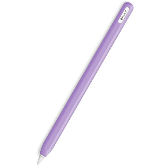 Picture of Slim Soft Silicone Sleeve Case Compatible with Apple Pencil 2nd Generation Only, Protective Grip Cover Skin for iPad Apple Pencil 2nd Gen (Purple)