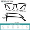 Picture of hunsquer Blue Light Blocking Glasses - Women/Men 3Pack Computer Reading Gaming Anti Eyestrain Blue Light Glasses