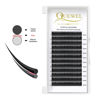 Picture of QUEWEL Eyelash Extension Supplies 0.15 D Curl 14mm Classic Individual Lash Extensions|Optinal 0.03/0.05/0.07/0.10/0.15/0.20 C/D Single 8-25mm Mix 8-14mm 15-20mm 20-25mm|(0.15 D 14mm)