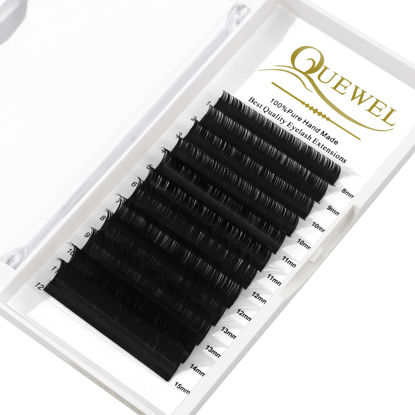 Picture of Eyelash Extension Supplies 0.18 D Curl Mix-8-15mm Classic Individual Lash Extensions|Optinal 0.03/0.05/0.07/0.10/0.15/0.20 C/D Single 8-25mm Mix8-14/8-15/15-20/20-25|(0.18 D MIX-8-15mm)