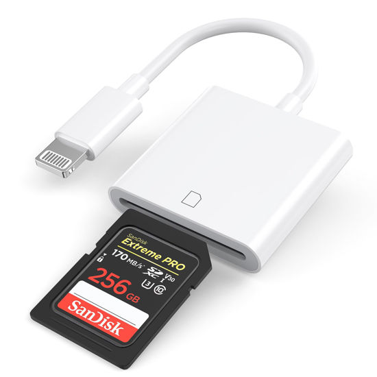 Mini Lightning MicroSD Card Reader for iPhone 11 Pro Max Xr,Play