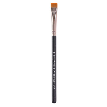 Picture of Flat Eyeliner Eyebrow Concealer Brush Pro Flat Definer Firm Stiff Thin Synthetic Bristle Precision Lash Liner Brow Conceal for Defining Shaping Eyebrows with Gel Powder Cream Cake Makeup 212