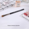 Picture of Flat Eyeliner Eyebrow Concealer Brush Pro Flat Definer Firm Stiff Thin Synthetic Bristle Precision Lash Liner Brow Conceal for Defining Shaping Eyebrows with Gel Powder Cream Cake Makeup 212