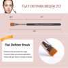 Picture of Flat Eyeliner Eyebrow Concealer Brush Pro Flat Definer Firm Stiff Thin Synthetic Bristle Precision Lash Liner Brow Conceal for Defining Shaping Eyebrows with Gel Powder Cream Cake Makeup 212