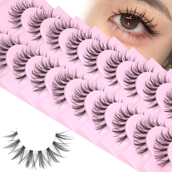 10 Pairs Manga Lashes Extension Cosplay Makeup Eyelashes Japanese Style  Makeup Thick Spiky Anime Eyelashes, Lashes That Look Like Extensions |  Fruugo BH