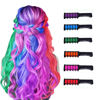 Picture of New Hair Chalk Comb Temporary Hair Color Dye for Girls Kids, Washable Hair Chalk for Girls Age 4 5 6 7 8 9 10 Birthday Cosplay DIY, Halloween, New Year 6 Colors