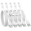 Picture of iPhone Charger [Apple MFi Certified] 5Pack 6/6/6/10/10 FT Long Lightning Cable Fast Charging iPhone Charger Cord Compatible with iPhone 14 13 12 11 Pro Max XR XS X 8 7 6 Plus SE and More (White)