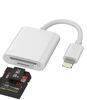 Picture of Micro SD Card Reader for iPhone Ipad Memory Lightning to Camera Microsd TF Adapter 13 12 11 Pro Max X Xs Xr 8 7 6 Plus 6s Se Air Mini Accessories Apple MFI Certified Phone Adaptador Camera Viewer